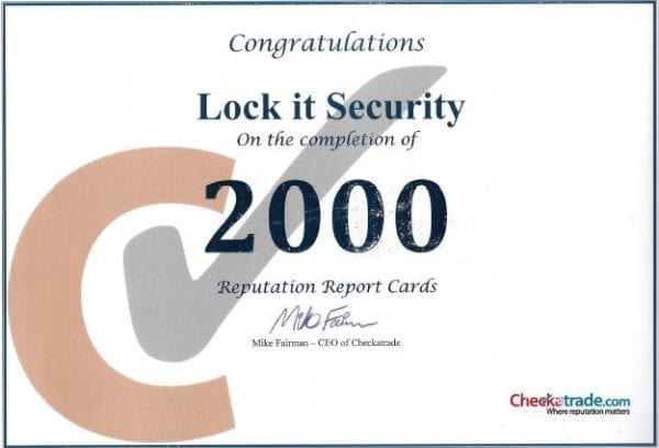 Checkatrade 2000 Locksmith Fareham Customer reviews 600x408 1