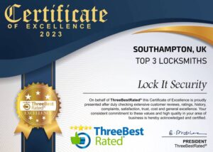 Three Best Rated Locksmith in Southampton 2022